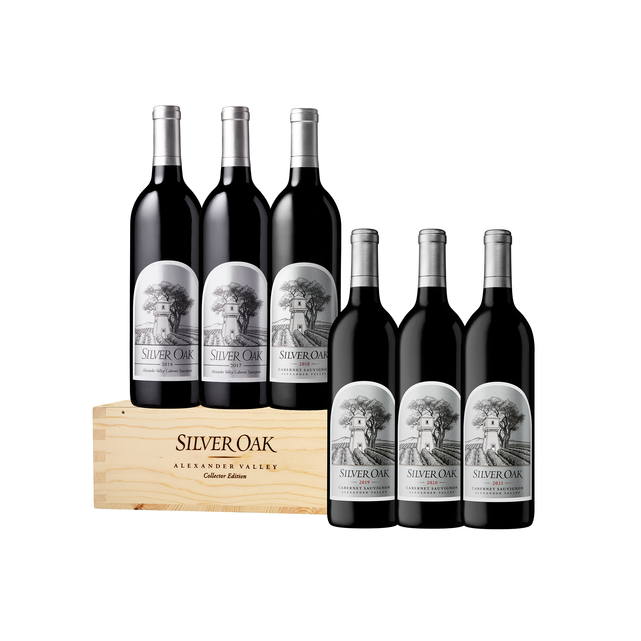2016 - 2021 Alexander Valley Cabernet Collector – Silver Oak Cellars 2016 - 2021 Alexander Valley Cabernet Collector – Silver Oak Cellars