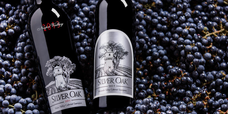 2013 Silver Oak Alexander and Napa Valley on grapes