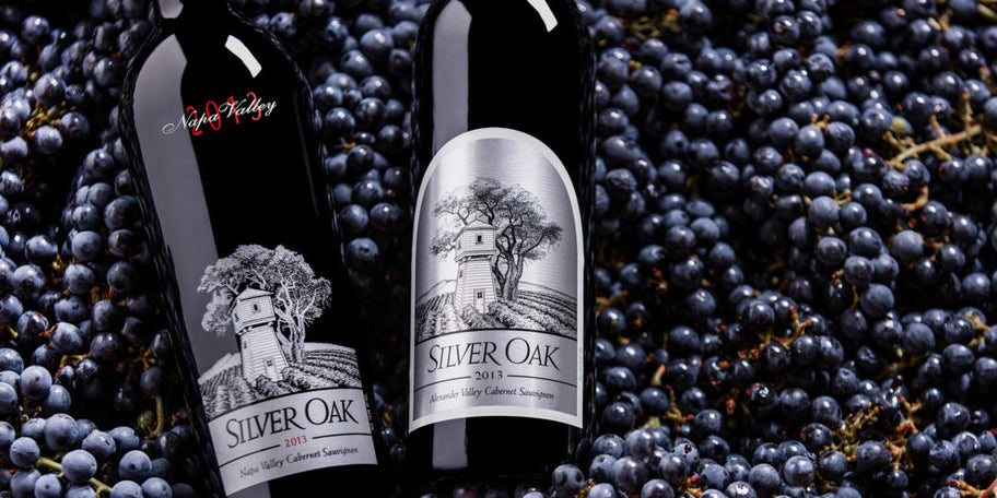 2013 Silver Oak Alexander and Napa Valley on grapes