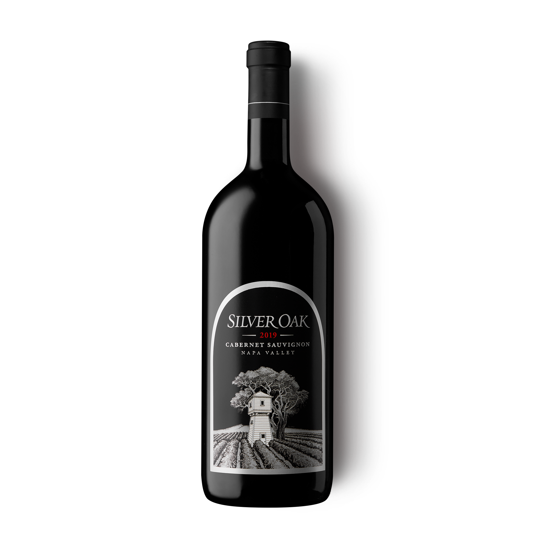 2019 Silver Oak Napa Valley Cabernet Sauvignon 1.5L Magnum red wine bottle
