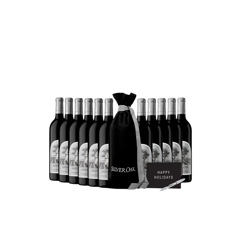 12 bottles of 2022 Silver Oak Alexander Valley Cabernet Sauvignon | With Wine Bags and cards | Holiday Gifting Kit