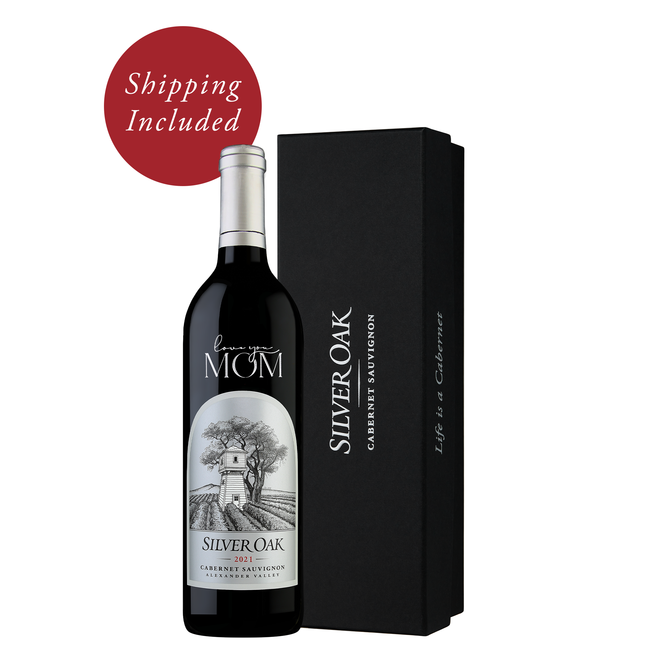 Love You Mom Etched Alexander Valley Gift | Shipping Included