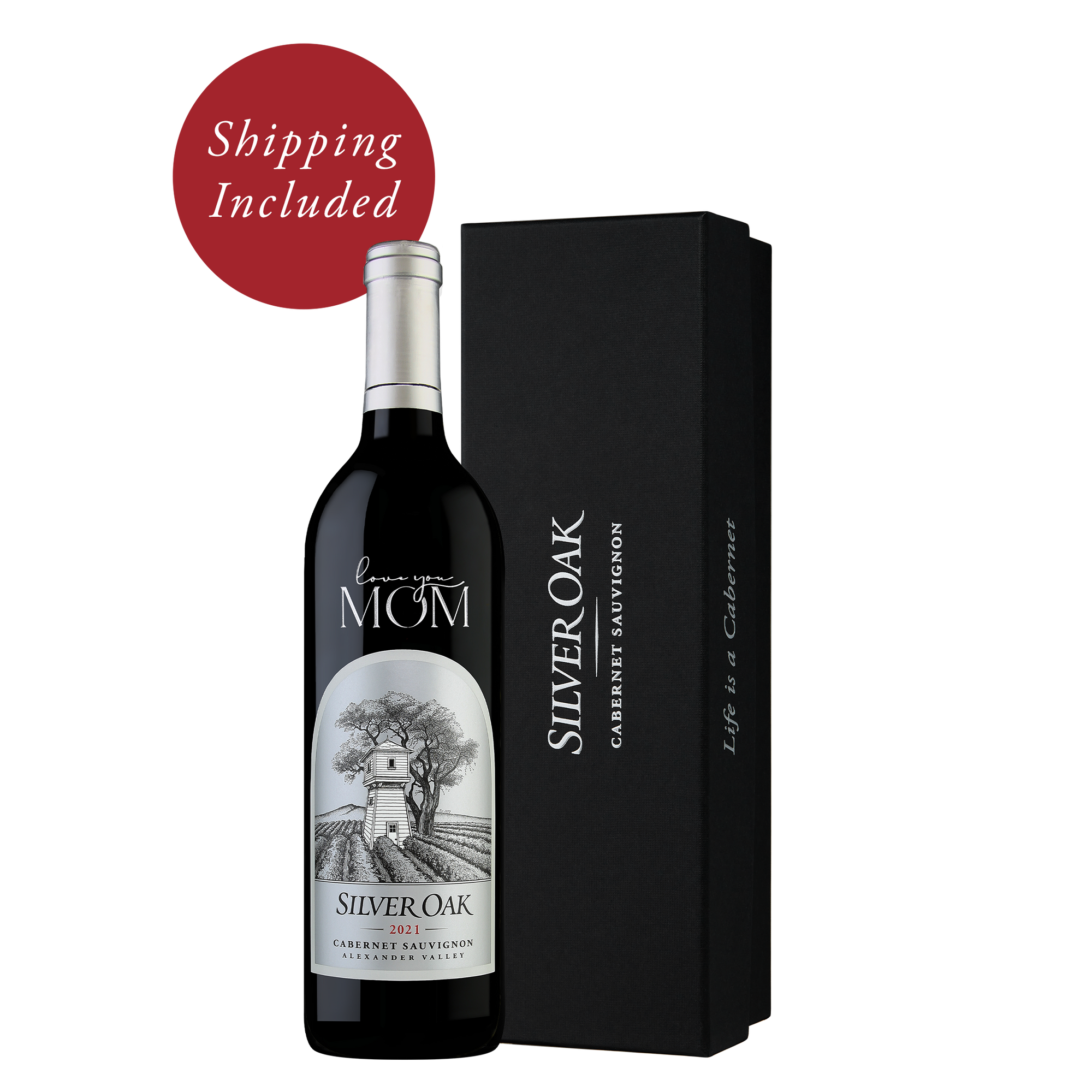 Love You Mom Etched Alexander Valley Gift | Shipping Included