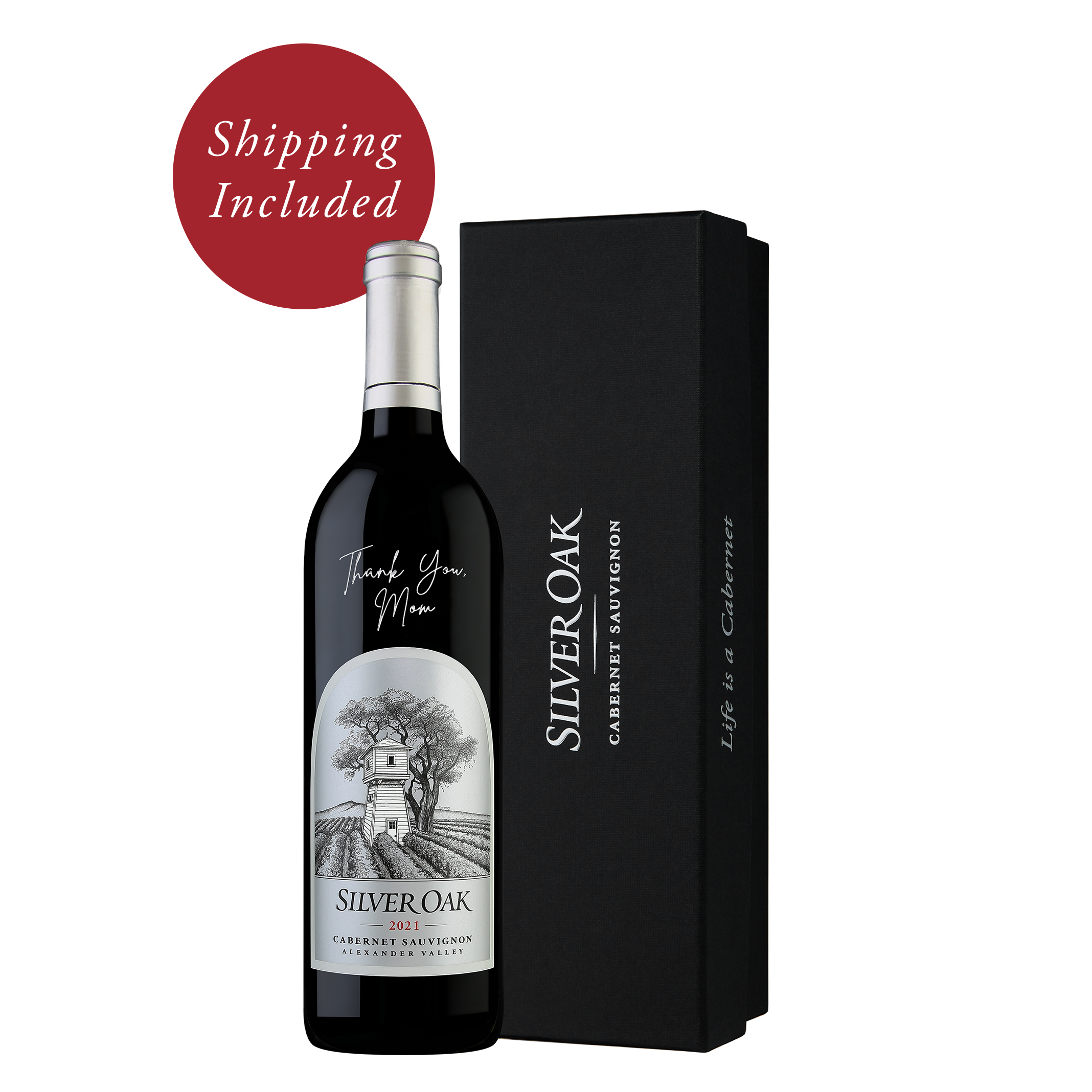 Thank You Mom Etched Alexander Valley Gift | Shipping Included