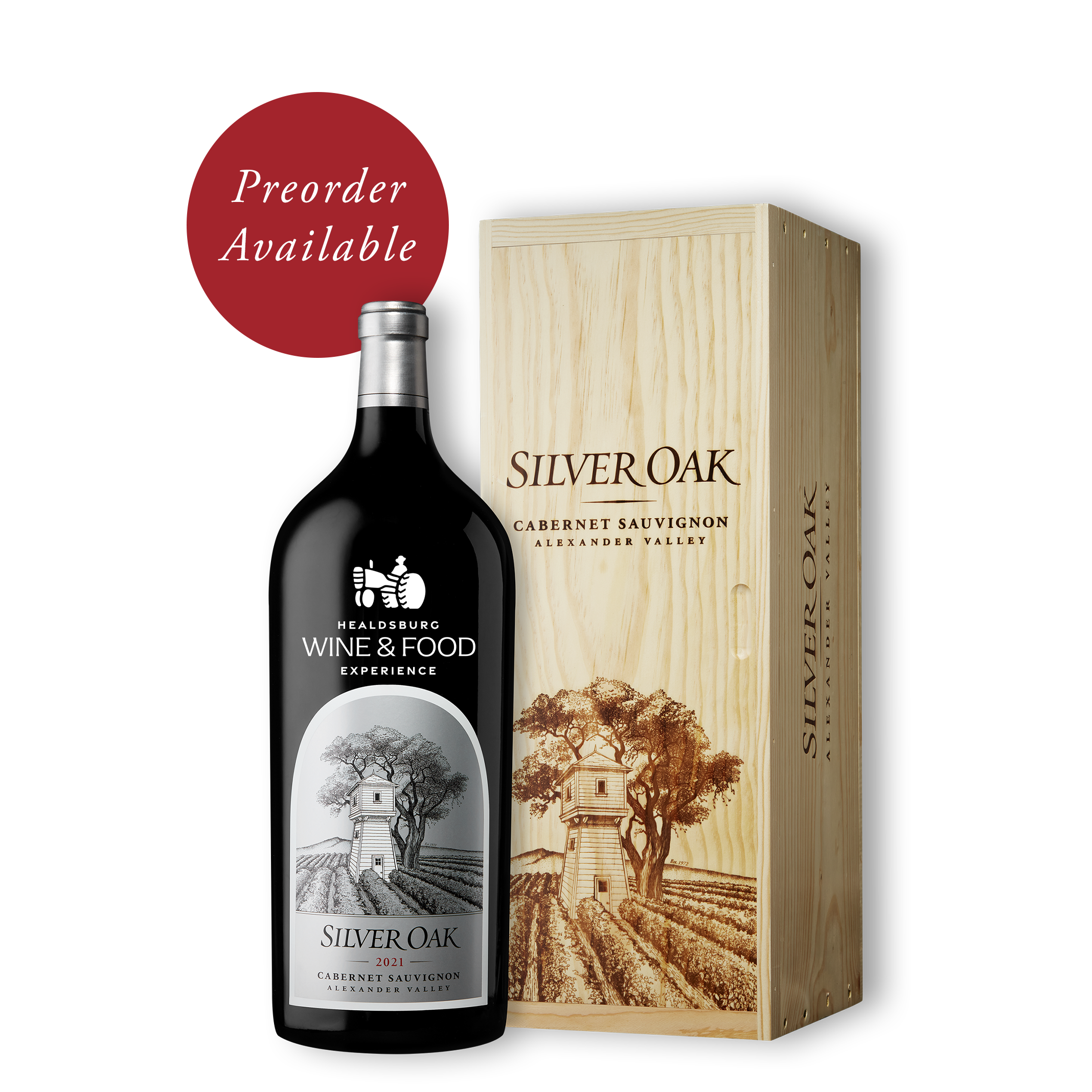 Preorder Available | Healdsburg Food & Wine Experience Etched Alexander Valley Cabernet 6L