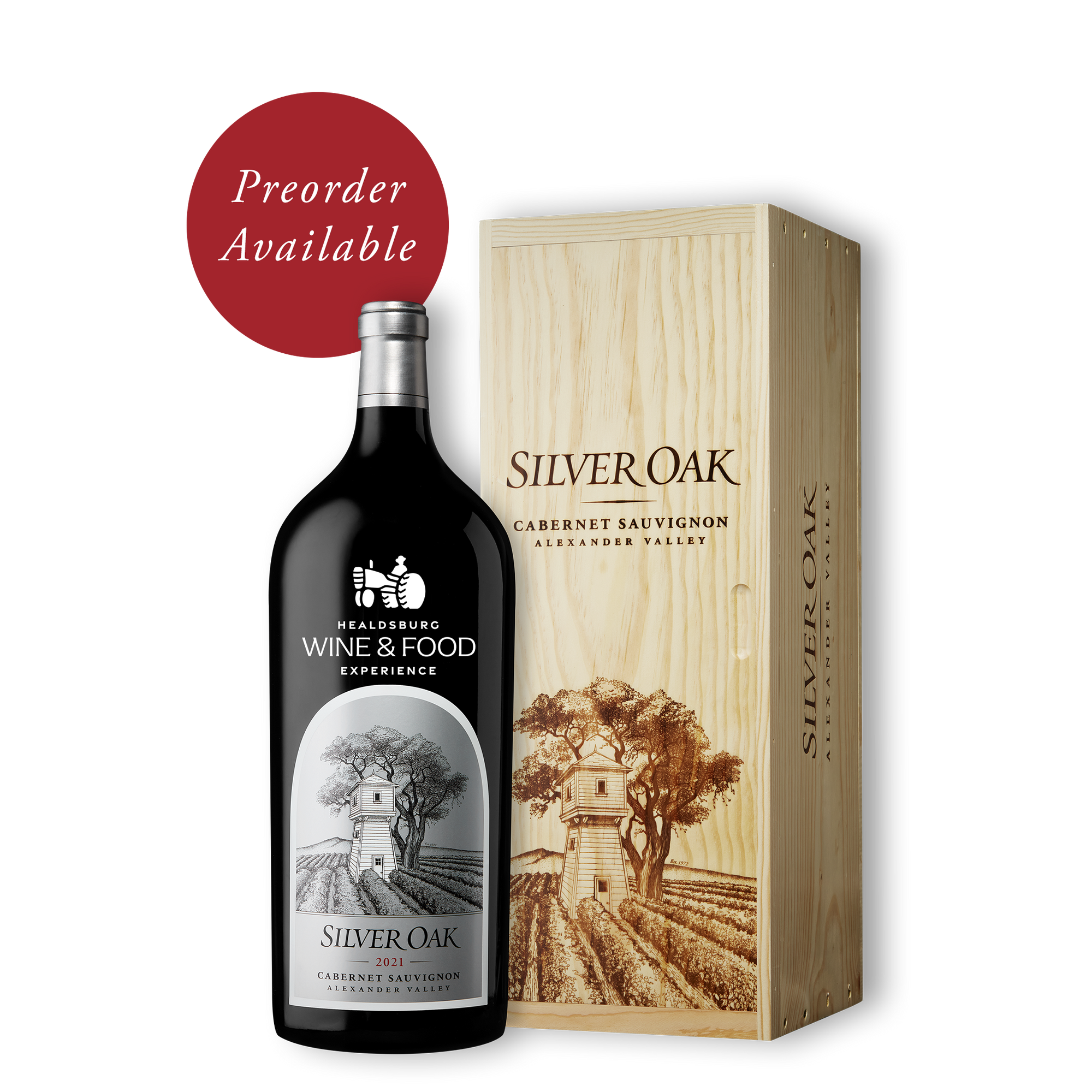 Preorder Available | Healdsburg Food & Wine Experience Etched Alexander Valley Cabernet 6L