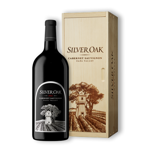 2021 Napa Valley Cabernet Sauvignon 3L wine bottle with wooden box