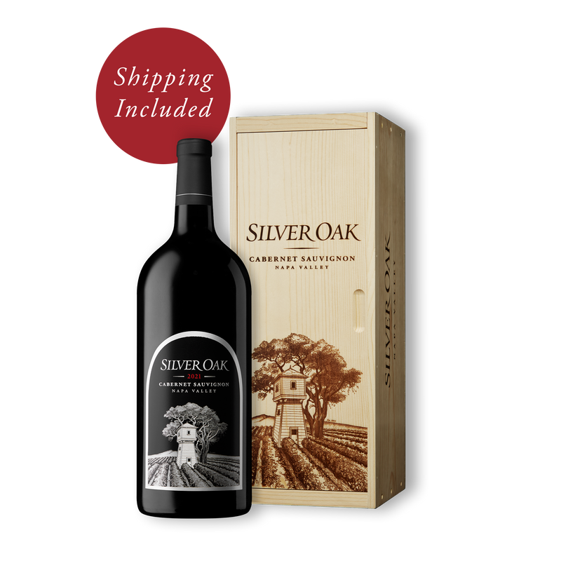 2021 Napa Valley Cabernet Sauvignon 3L wine bottle with wooden box