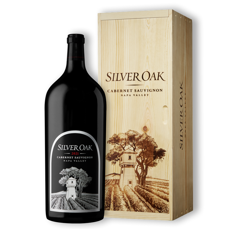 2021 Napa Valley Cabernet Sauvignon 6L wine bottle with wooden box
