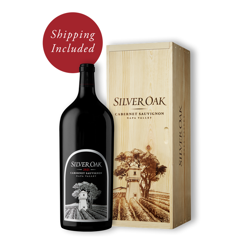 2021 Napa Valley Cabernet Sauvignon 6L wine bottle with wooden box