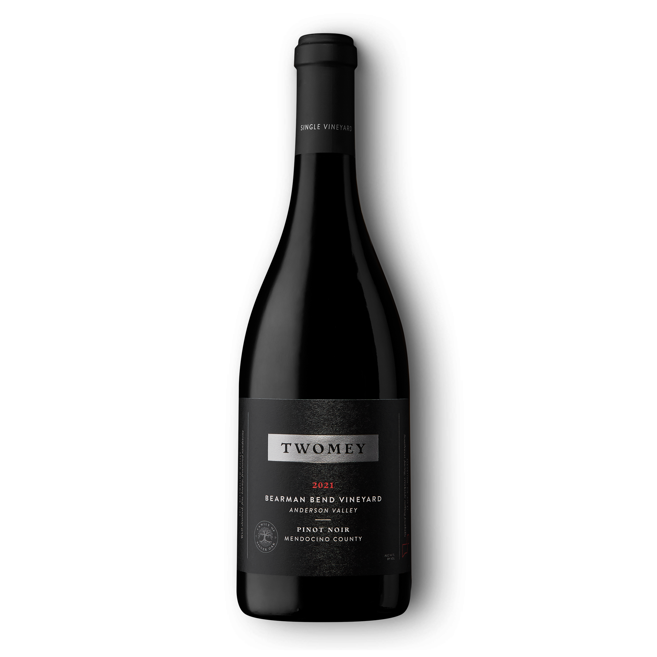 2021 Bearman Bend Vineyard Pinot Noir 750ml red wine bottle