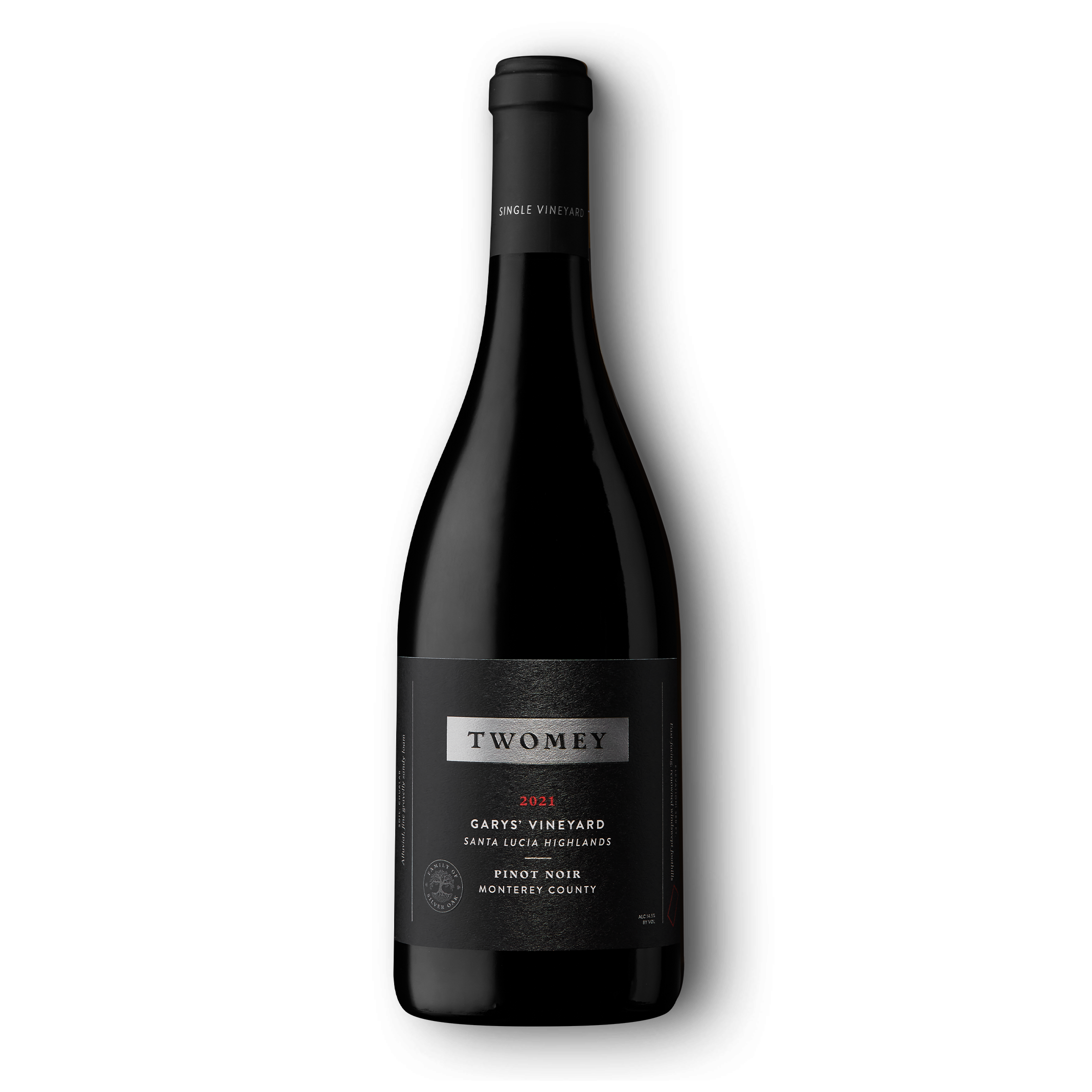 2021 Garys' Vineyard Pinot Noir 750ml red wine bottle
