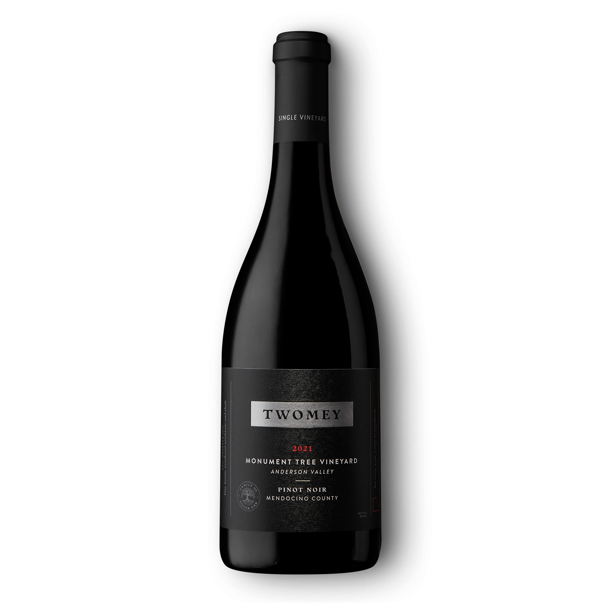 2021 Monument Tree Pinot Noir 750ml red wine bottle