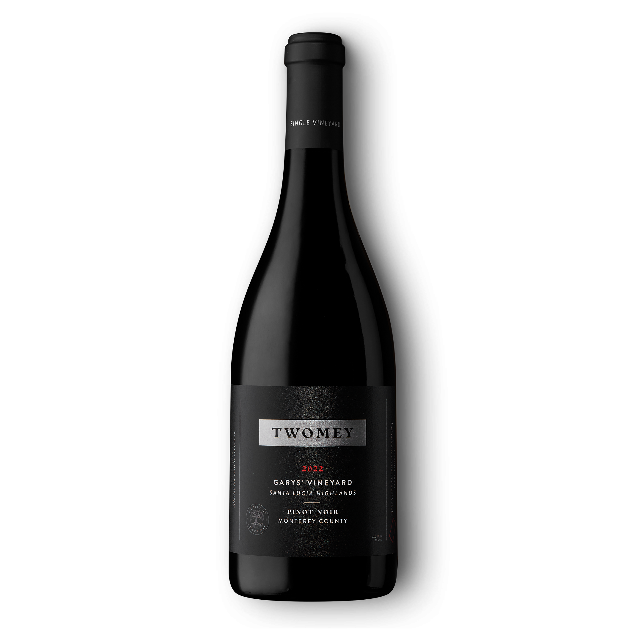2022 Garys' Vineyard Pinot Noir 750ml red wine bottle
