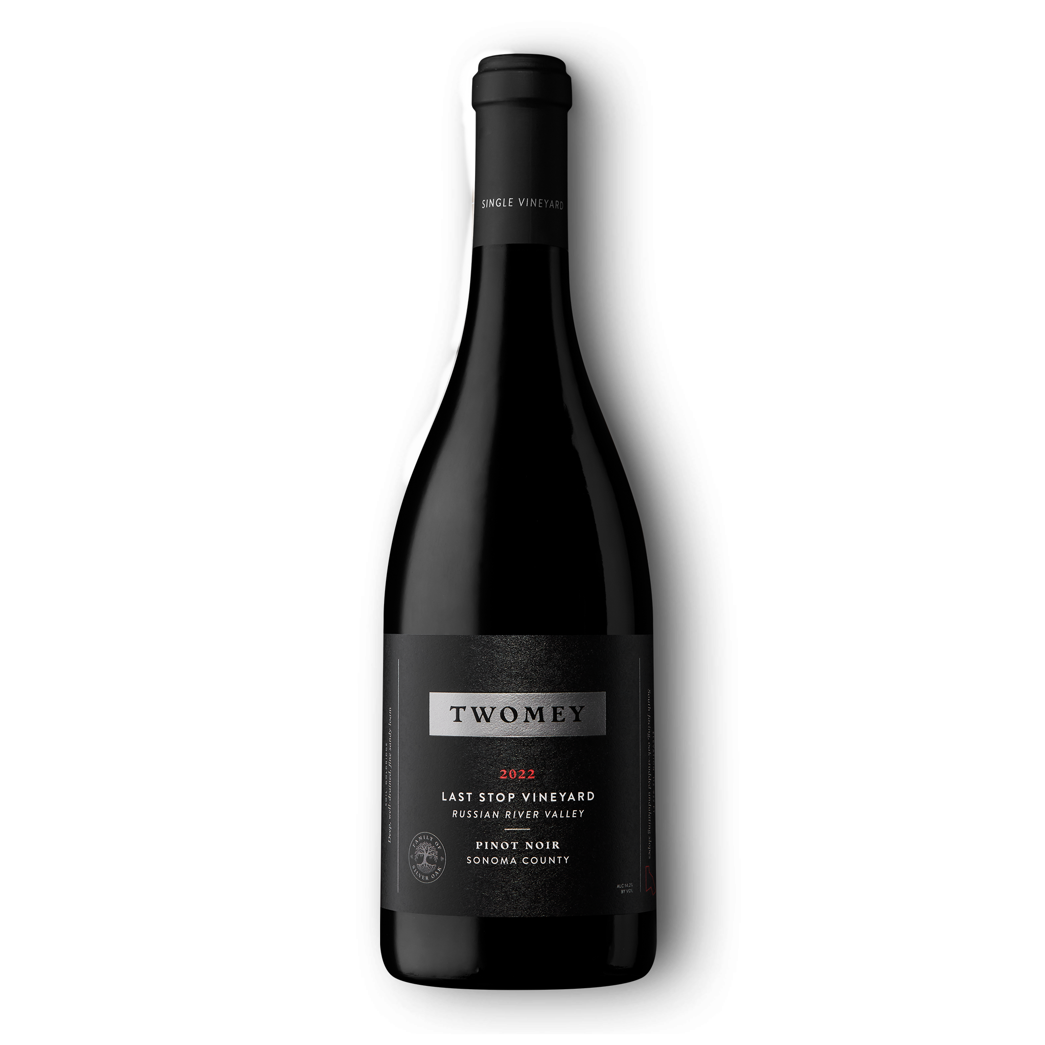 2022 Last Stop Pinot Noir 750ml red wine bottle