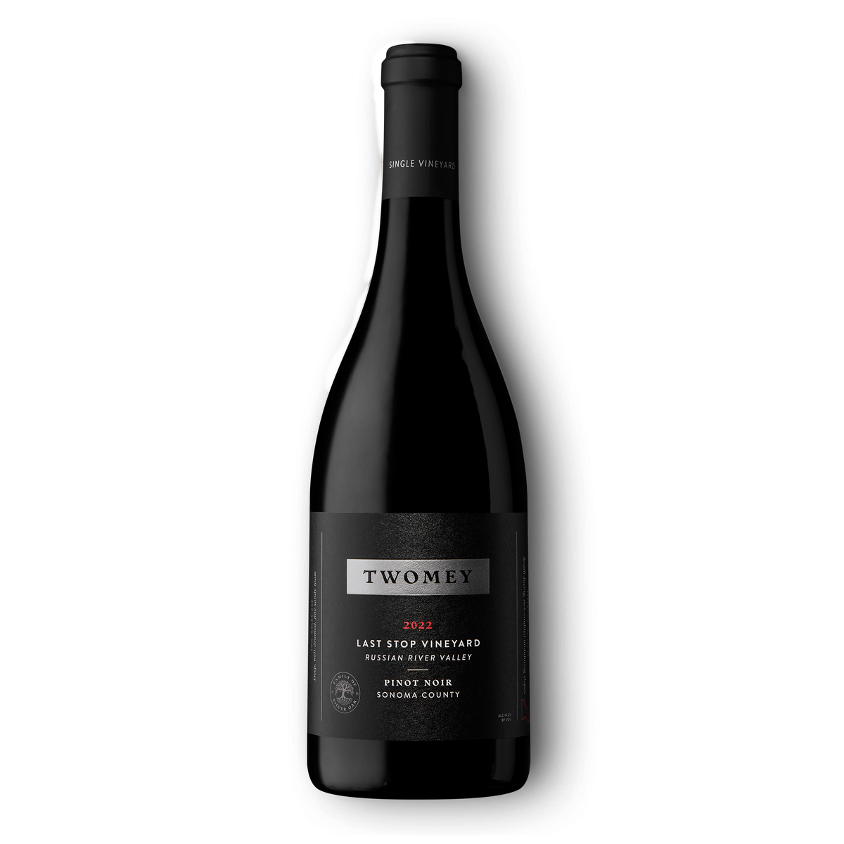 2022 Last Stop Pinot Noir 750ml red wine bottle