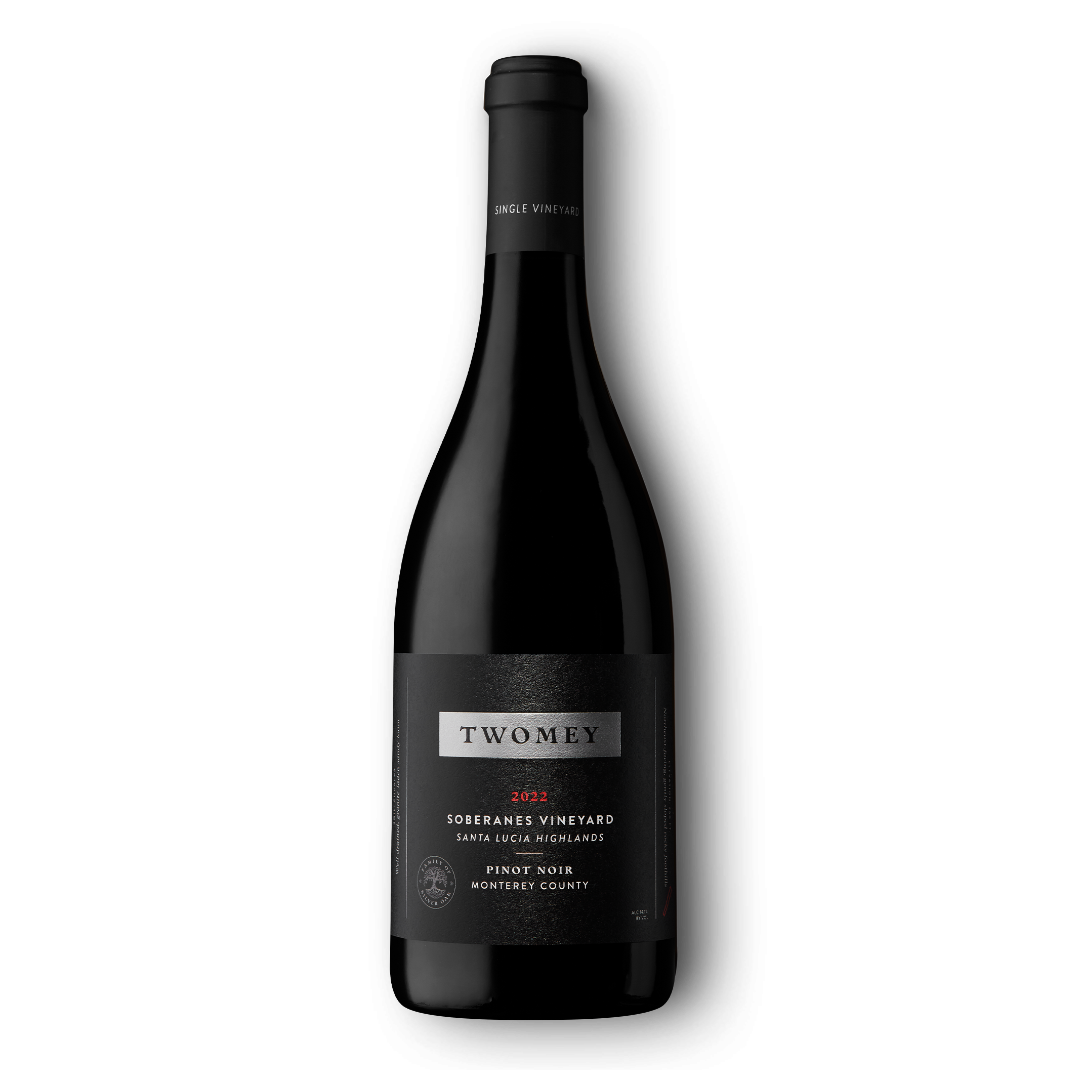 2022 Soberanes Vineyard Pinot Noir 750ml red wine bottle