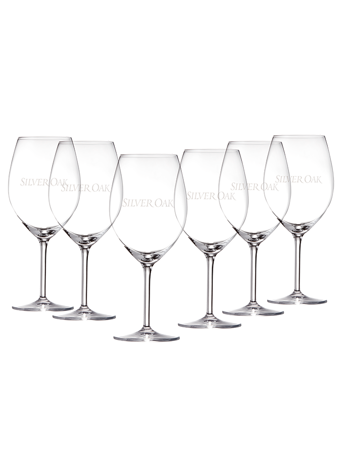 Set of Six Silver Oak Glasses | Wine Accessories and Gifts