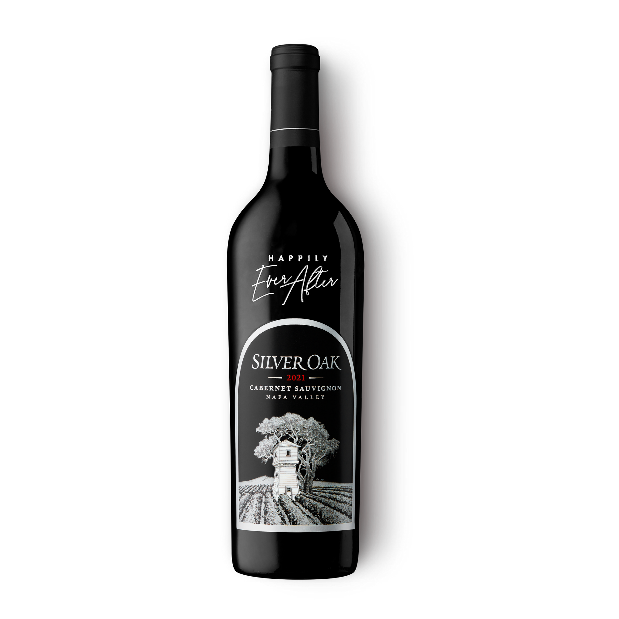 Happily Ever After Etched Napa Valley Gift Wine Bottle