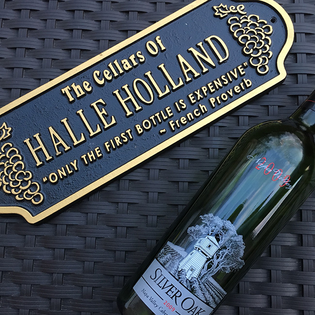 Cellars of Halle Holland sign